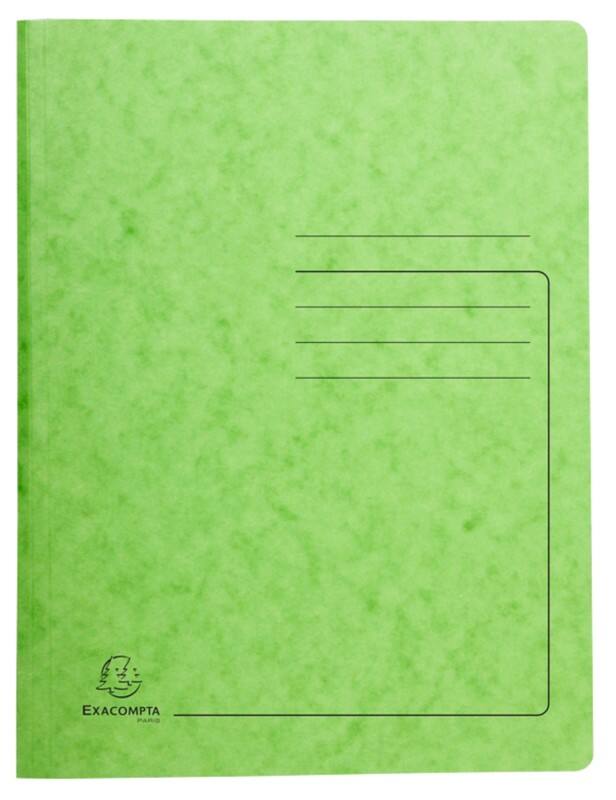 Exacompta Spiralmappe 240233E Grün Pressspankarton meliert 25 Stück