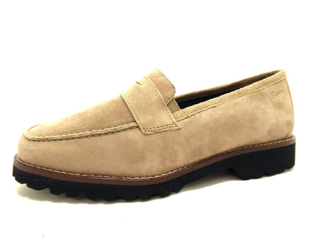 SIOUX Sportliche Slipper beige