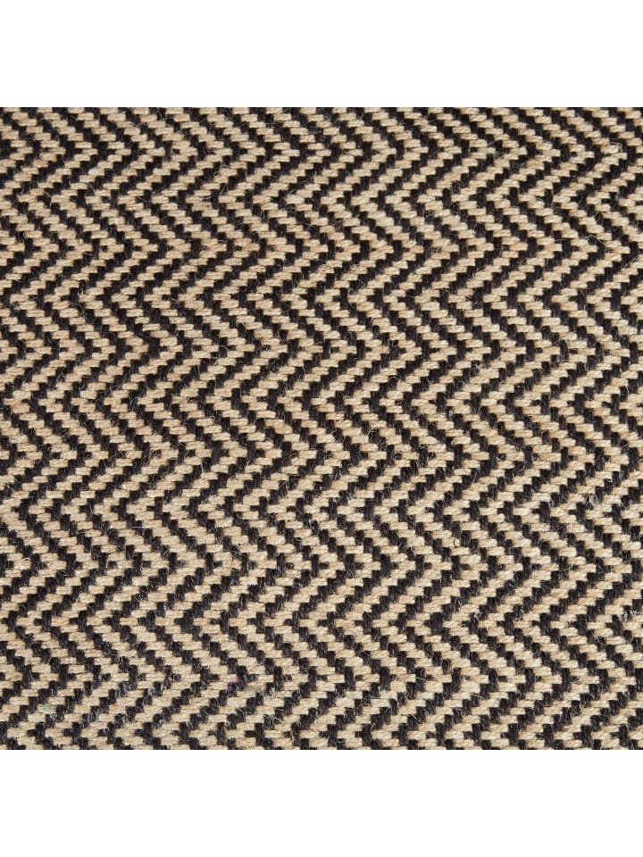 relaxdays Fußmatte Zickzack in Natur/Schwarz - (L)60 x (B)40 cm günstig kaufen onesize