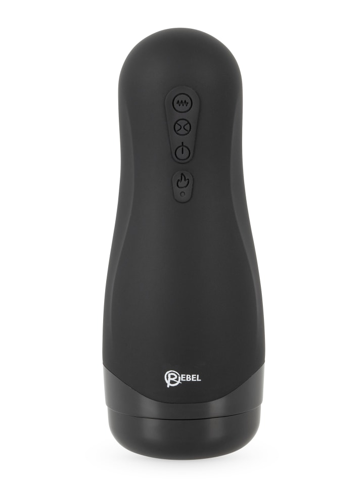 Rebel Masturbator mit Vibration Masturbator with 3 Functions in schwarz günstig kaufen 26 cm