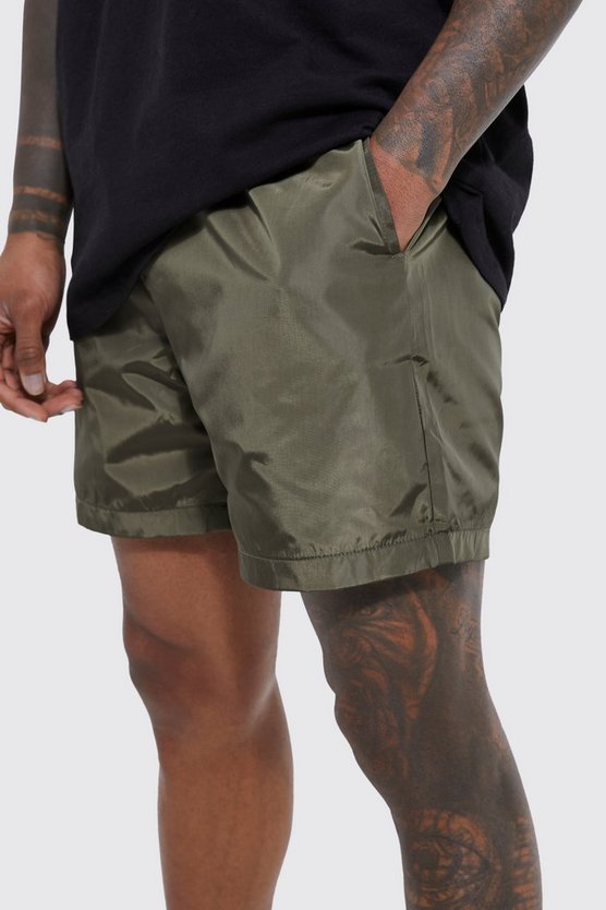Nylon Shorts mit elastischem Bund