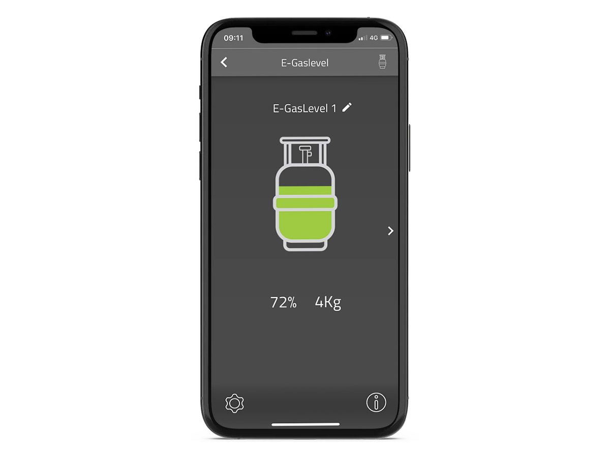 E-Trailer E-Gaslevel Gasstandanzeige
