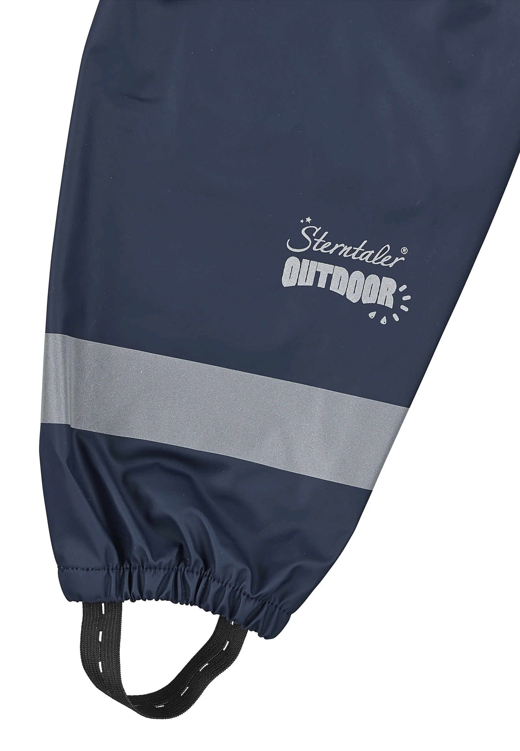 Regenträgerhose ungefüttert mit Reflektoren, uni