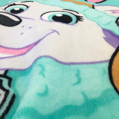 Kinderdecke Paw Patrol 130x170 cm, weich und kuschelig, passend zur Bettwäsche, MTOnlinehandel, Sofadecke / Überwurf / Fleece-Decke in rosa