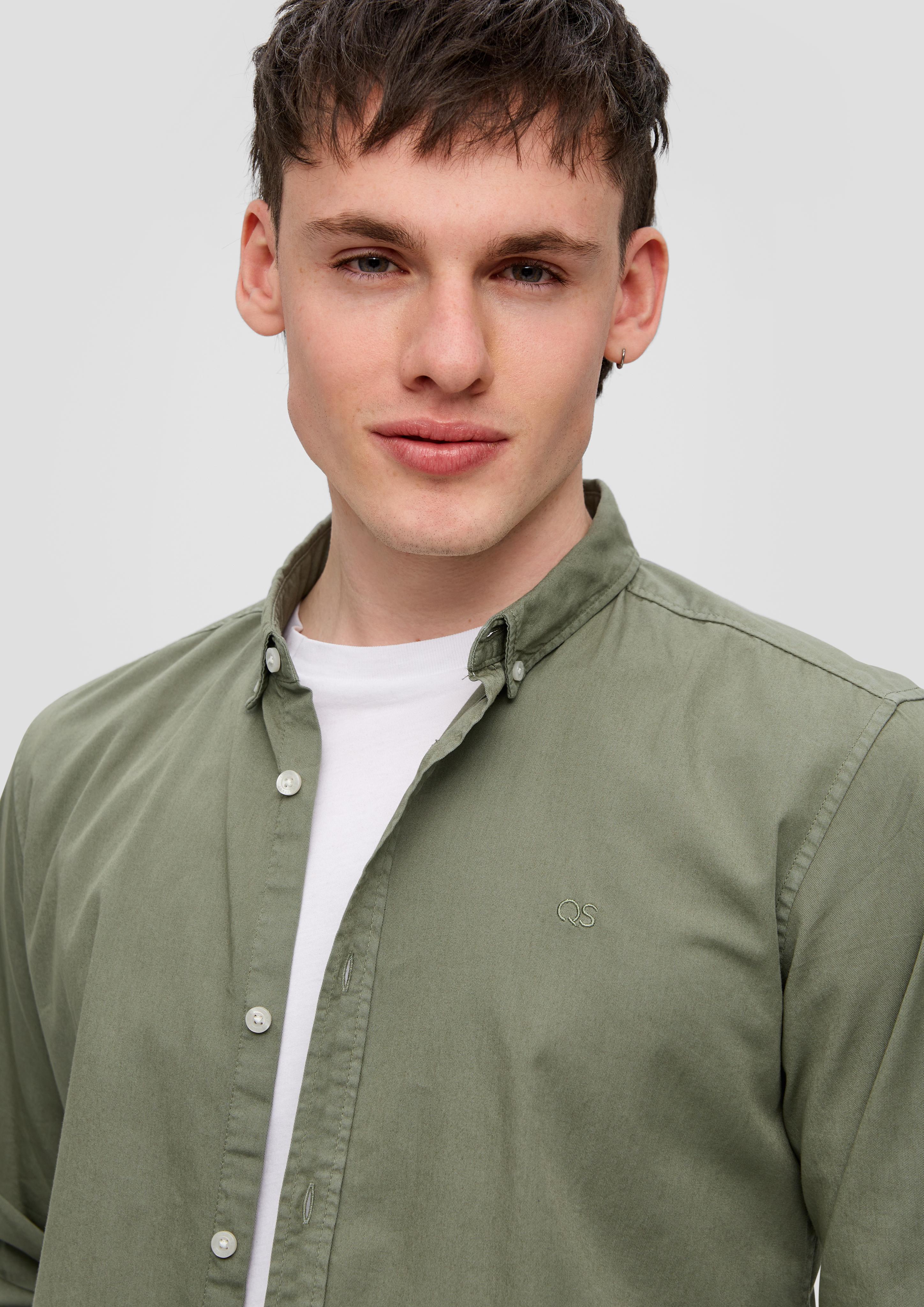 Langarmhemd aus Twill  2140793-7380