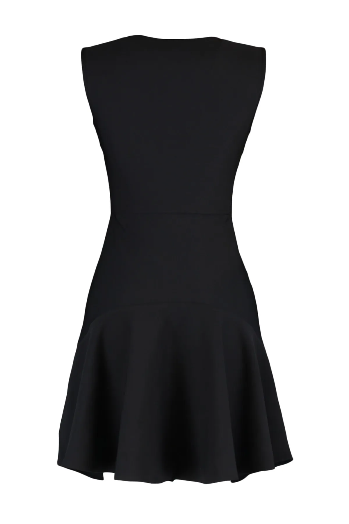 Trendyol Collection  Schwarzes Mini-Webkleid mit Reißverschluss in A-Linie TWOSS20EL1124