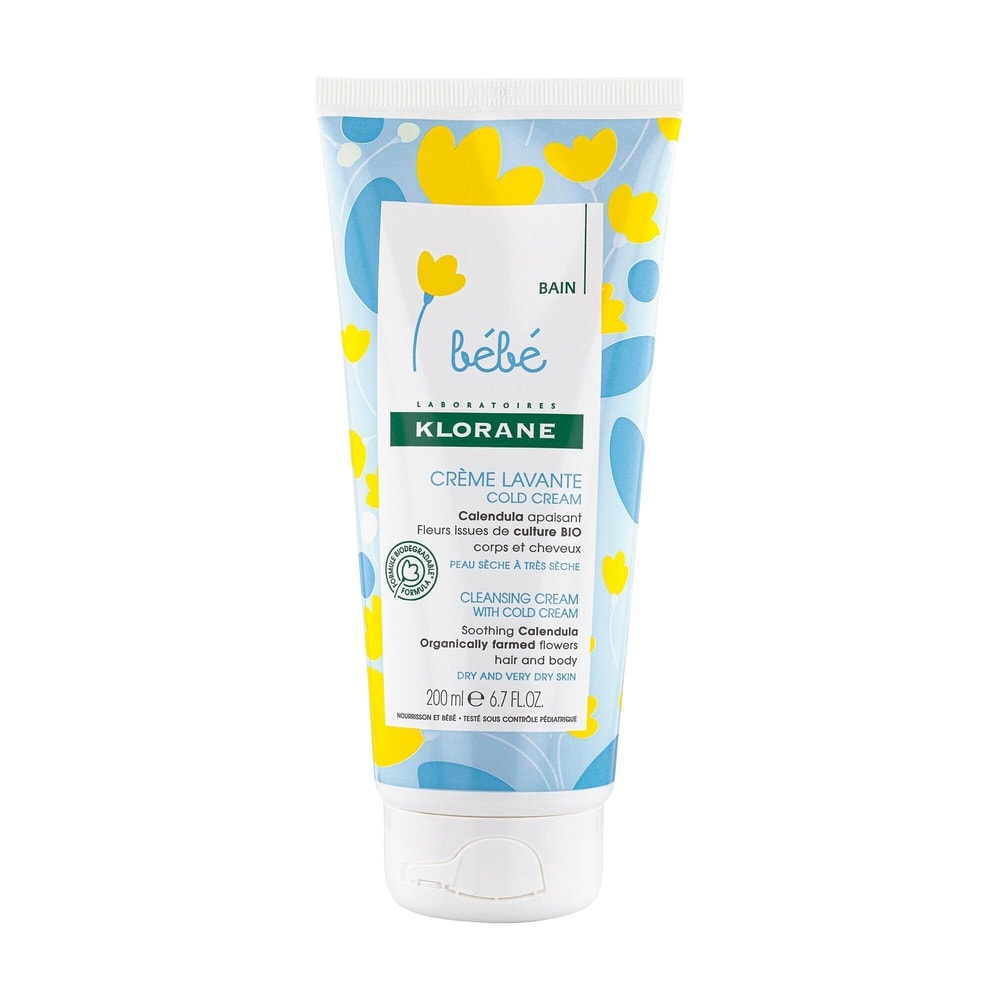 Klorane Bébé Crème lavante Cold Cream 200ml Crème lavante