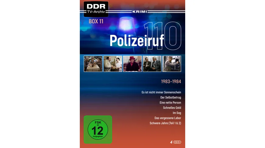Polizeiruf 110 - Box 11 (DDR TV-Archiv) mit Sammelrücken  [4 DVDs]