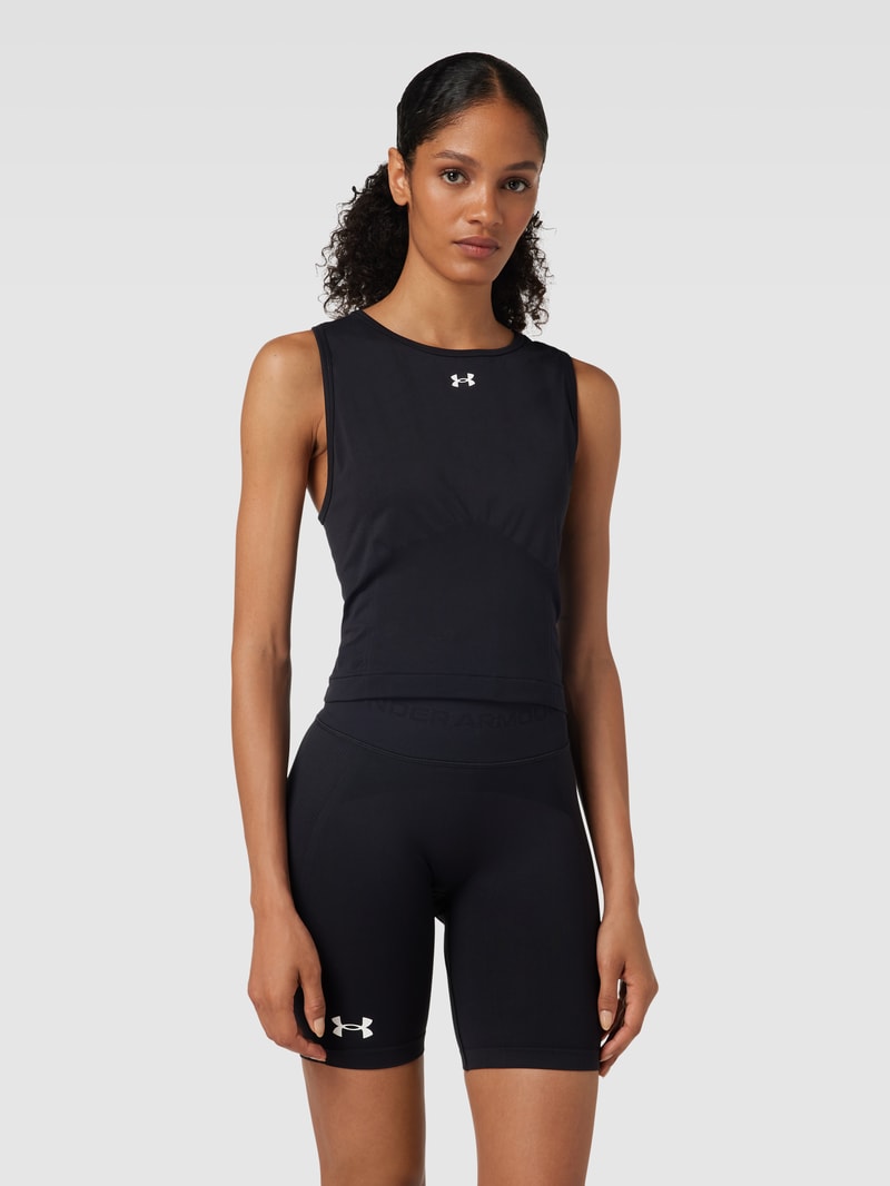 Tanktop mit Logo-Detail Modell 'Train' in schwarz