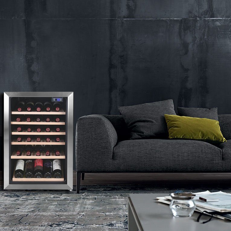 Hanseatic Weinkühlschrank HWC45FCBH, für 45 Standardflaschen á 0,75l
