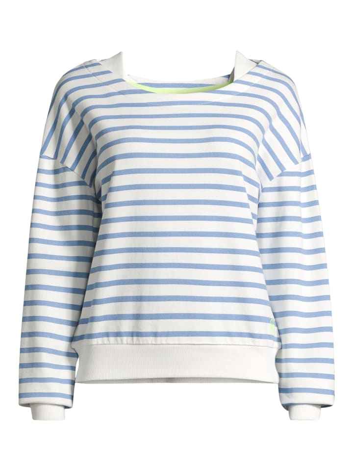 Salzhaut Sweatshirt LAFF in Offwhite Ice Blue günstig kaufen