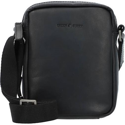 Greenburry Pure Black Umhängetasche Leder 15 cm