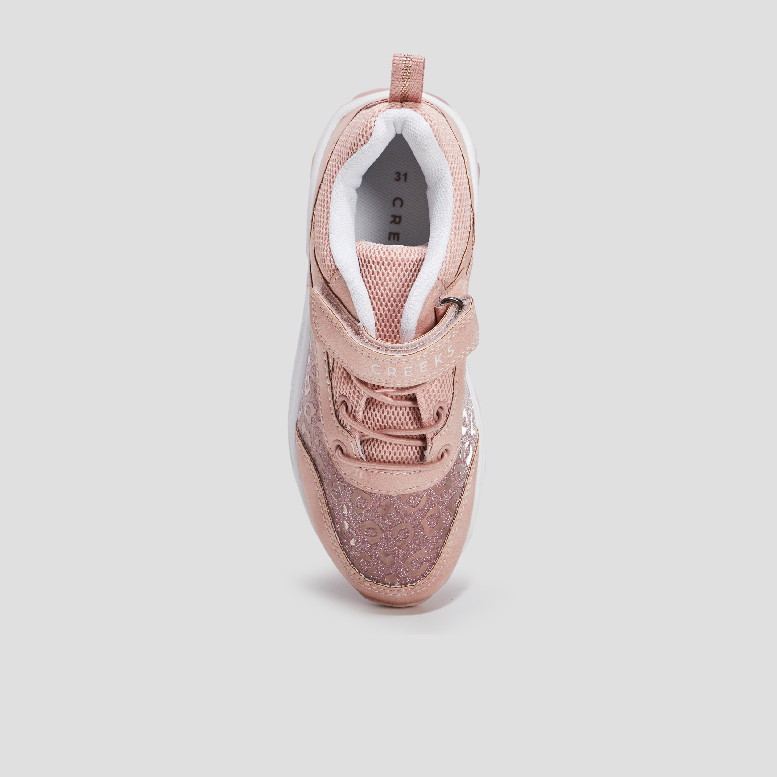 Runnings à lacets Creeks rose champagne fille | La Halle