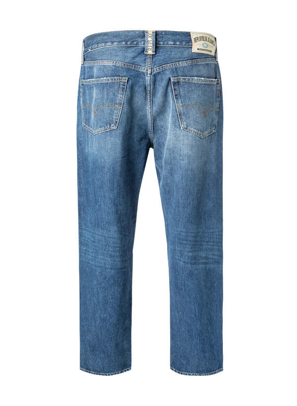 Replay, Jeans M9Z1, Straight Fit, Baumwolle 12oz, dunkelblau