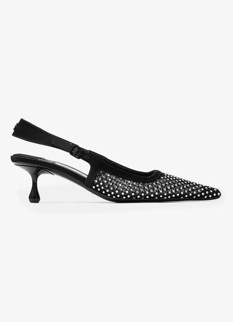 Jimmy Choo Amel 50 -korkokengät strassikivillä