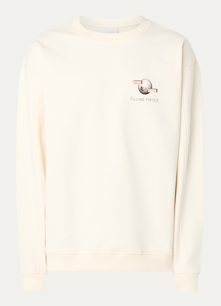Džemper od organskog pamuka Filling Pieces s logotipom i printom na leđima