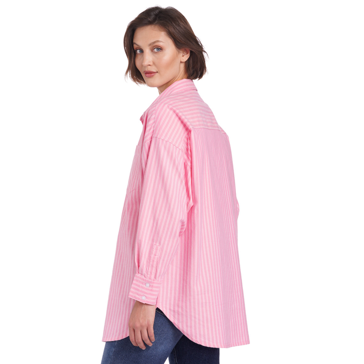 Damen Hemdbluse im Oversized-Look