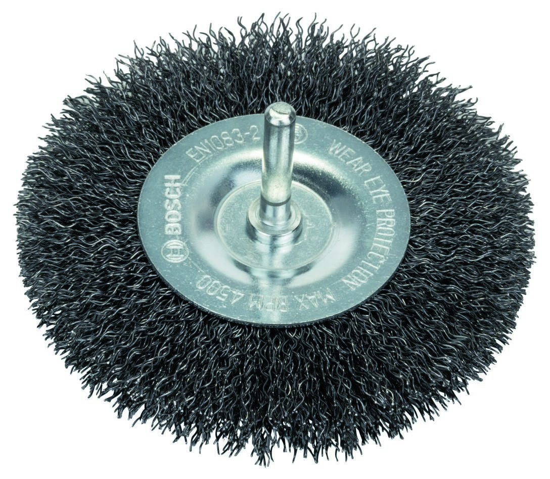Bosch Blue Accessories 1609200273 Βούρτσα δίσκου 100 mm κυματοειδής στέλεχος 6 mm