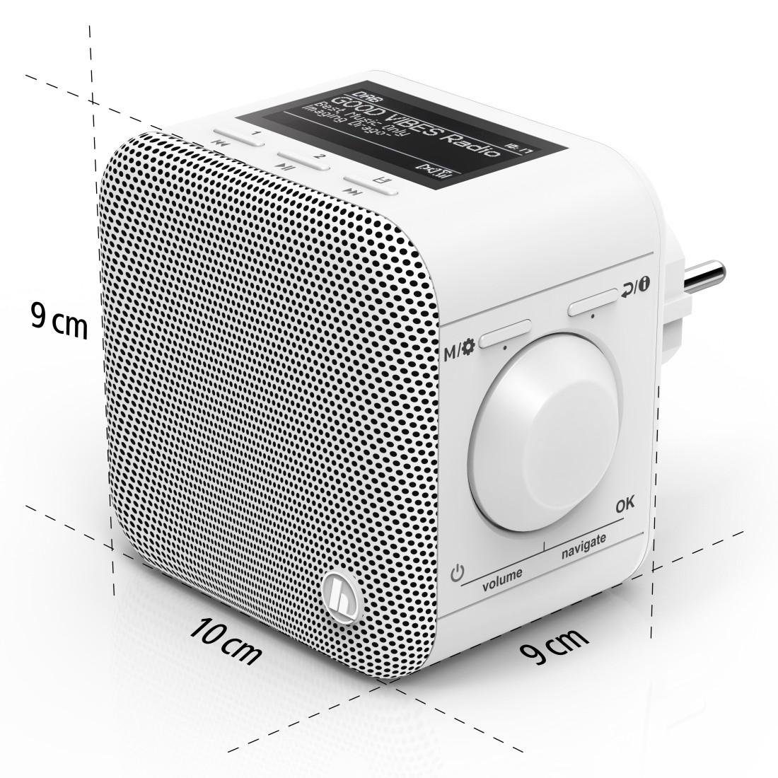 Hama Internetradio Digitalradio m. Stecker WLAN/Bluetooth/DAB+Spotify+App Digitalradio (DAB) (Digitalradio (DAB), FM-Tuner, Internetradio, 5 W)