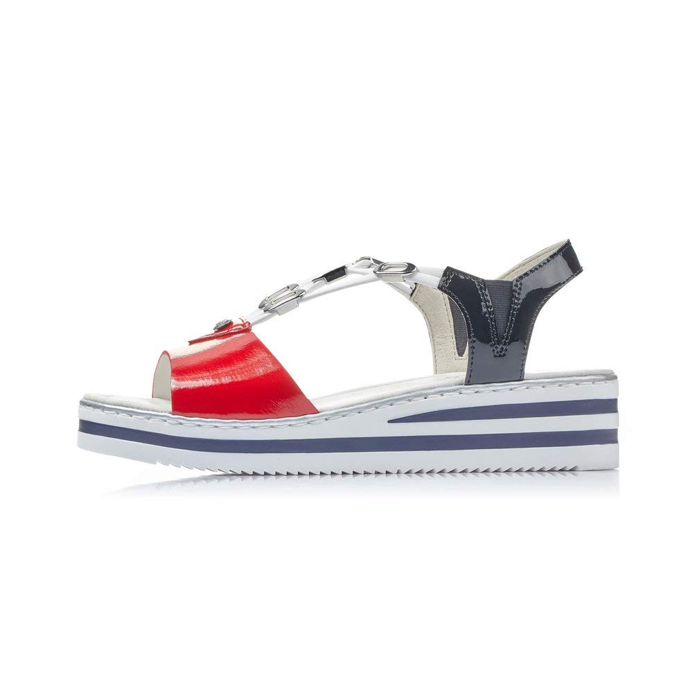 RIEKER Klassische Sandalen blau