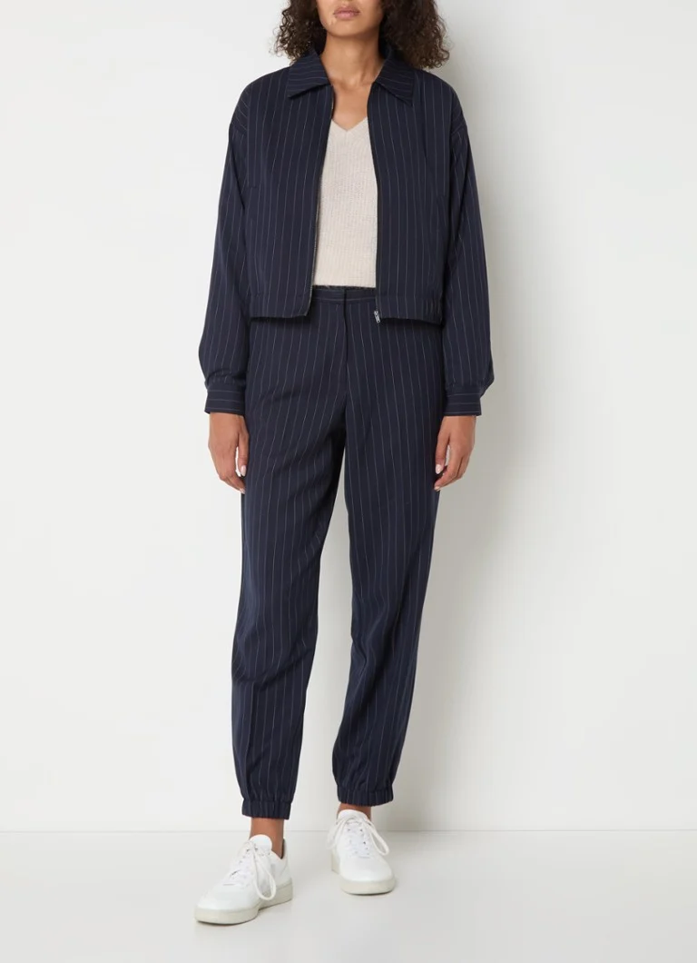 MSCH Copenhagen Kendra jacket with pinstripe and side pockets