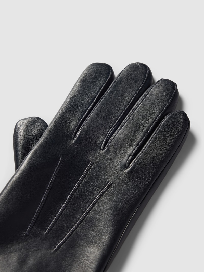 Handschuhe aus echtem Leder in marineblau