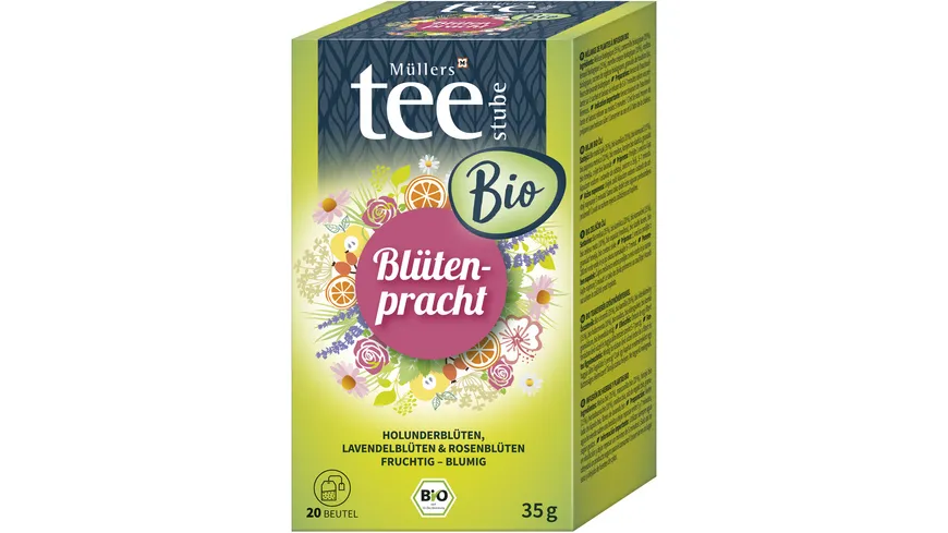 Müllers Teestube Bio Kräutertee Beutel Blütenpracht 35 g