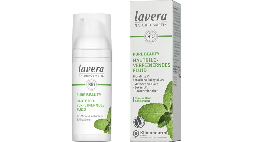 lavera PURE BEAUTY Hautbildverfeinerndes Fluid 50 ml