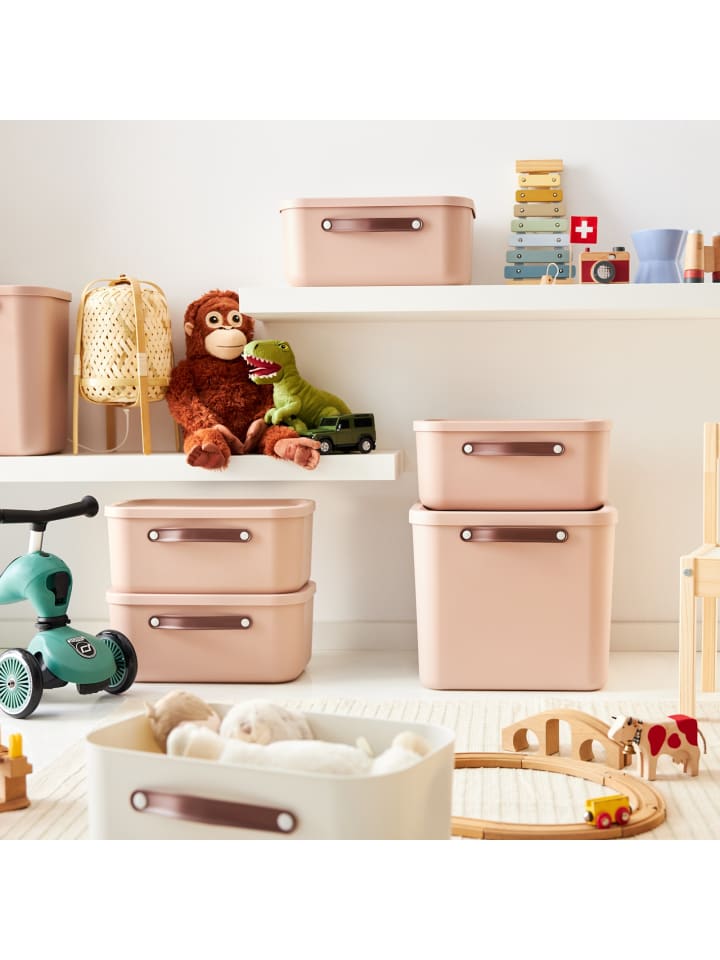 Rotho Aufbewahrungsbox mit Deckel 40 l MALOJA in Meadow rose günstig kaufen onesize