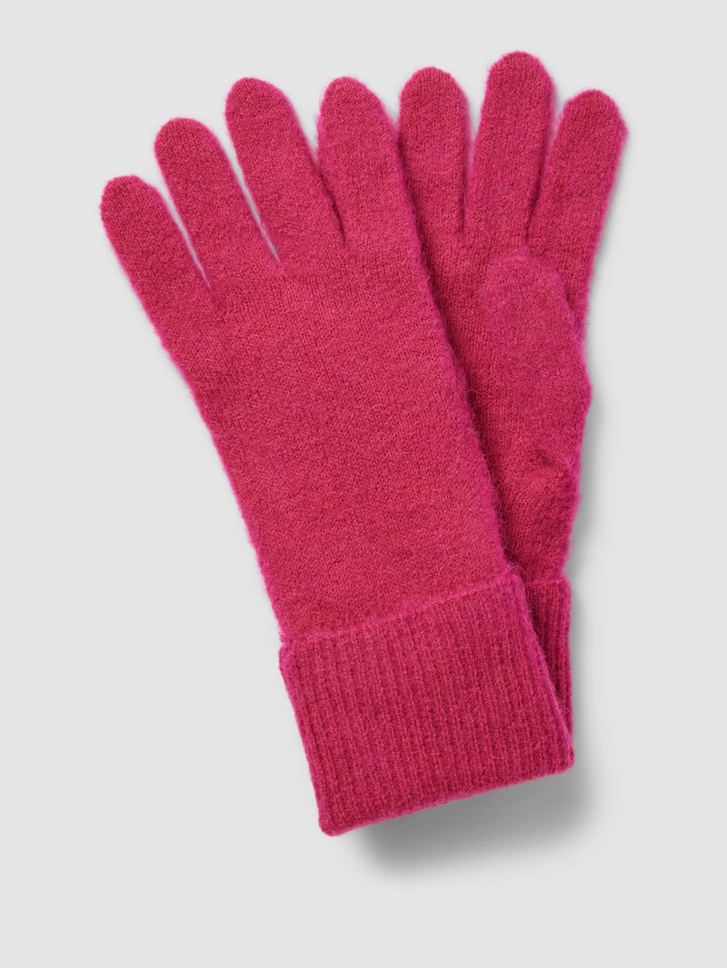Handschuhe mit Label-Detail in pink