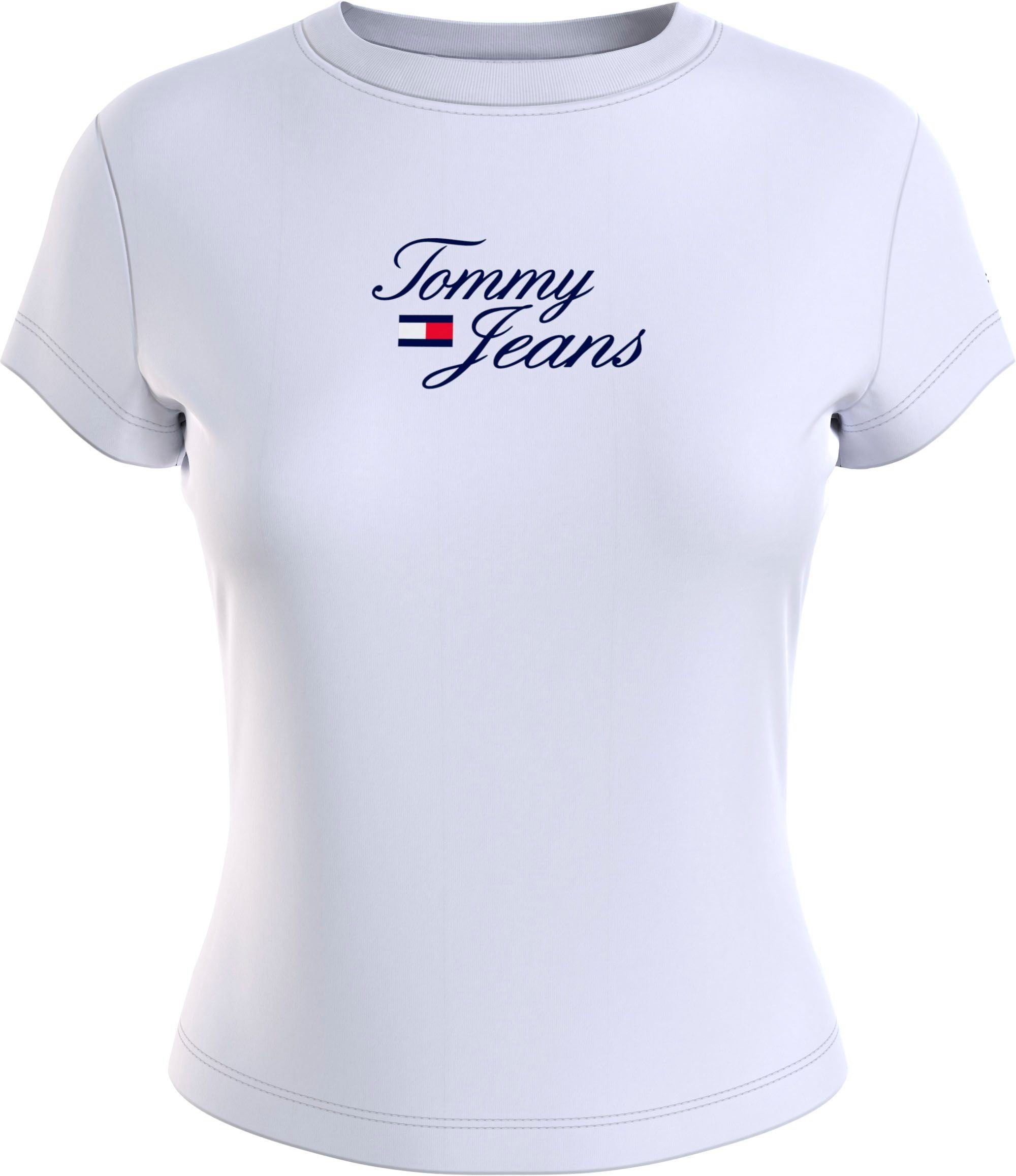 Tommy Jeans T-Shirt TJW BBY ESSENTIAL LOGO 1 SS trendiges und stylisches Damen-T-Shirt mit Logodruck