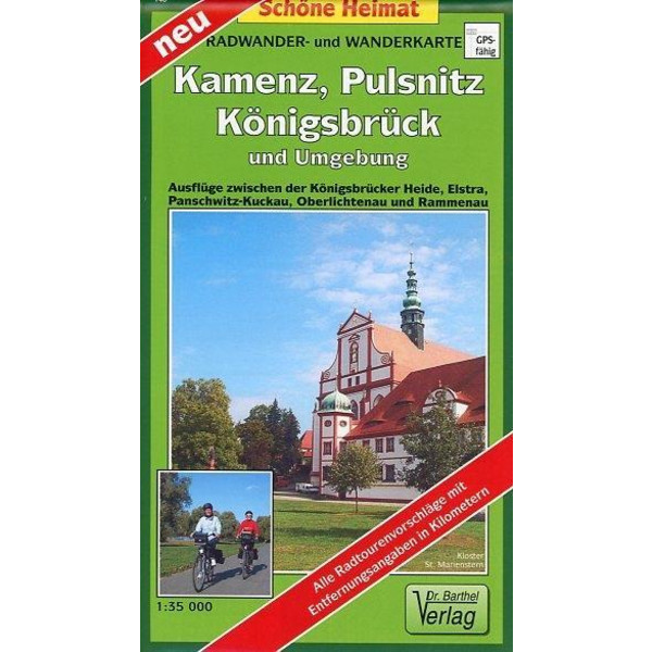 Kamenz, Pulsnitz, Königsbrück und Umgebung 1 : 35 000 - Wanderkarte
