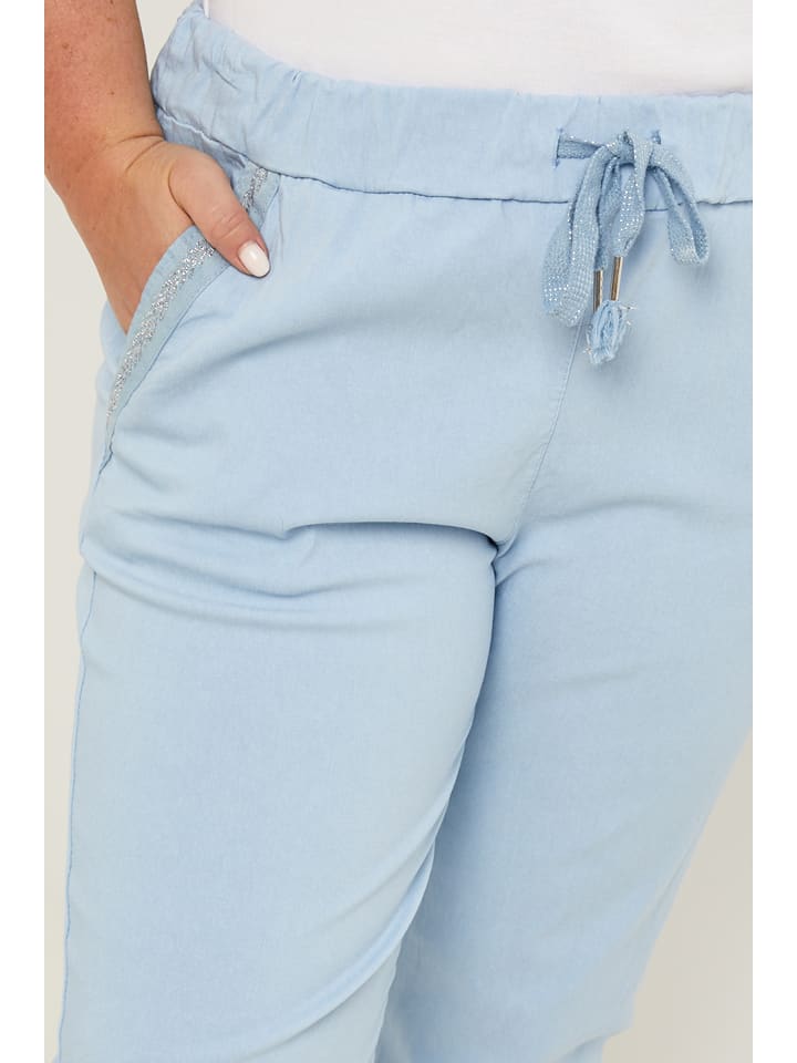 Curvy Lady Hose in Hellblau günstig kaufen