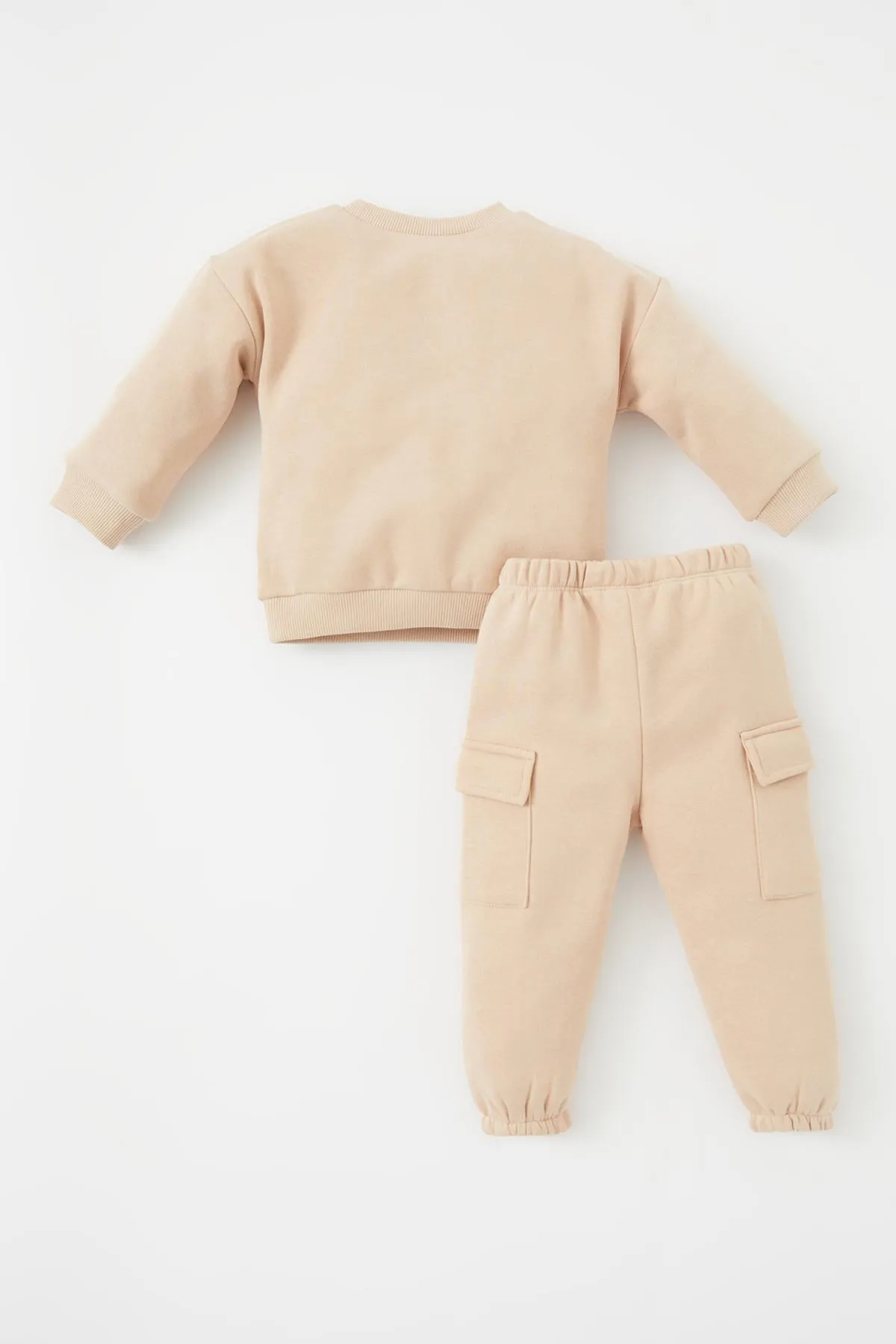 DeFacto  Baby-Sweatshirt-Jogginghose mit Slogan-Aufdruck, 2er-Set