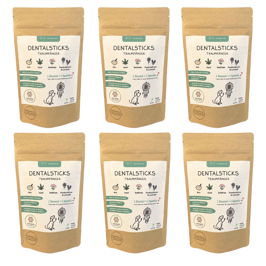 Hunderunde Snacks Hunderunde Traumfänger Dental Sticks – vegane Zahnpflege 720 g