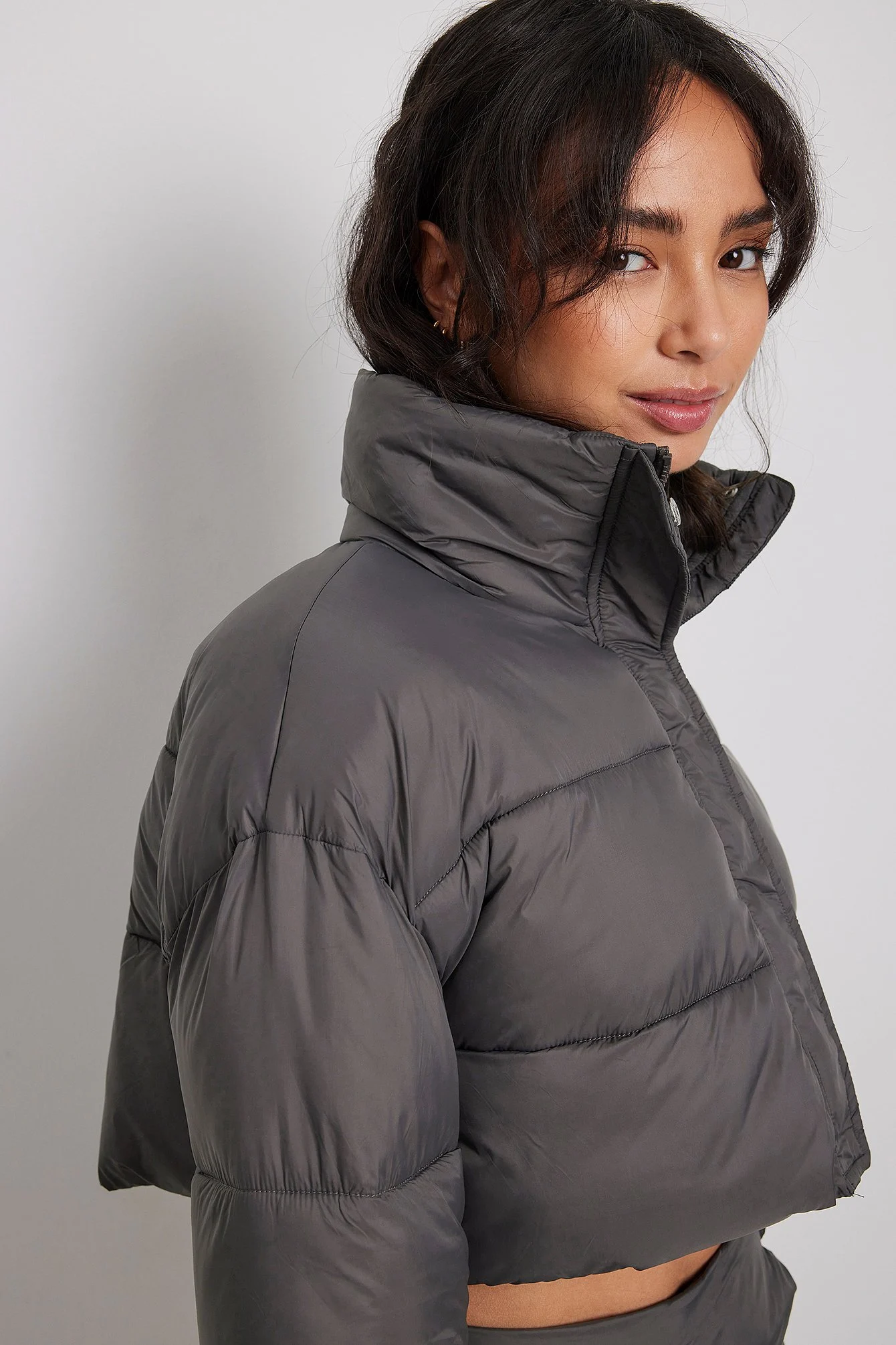 Gefütterte Crop-Jacke