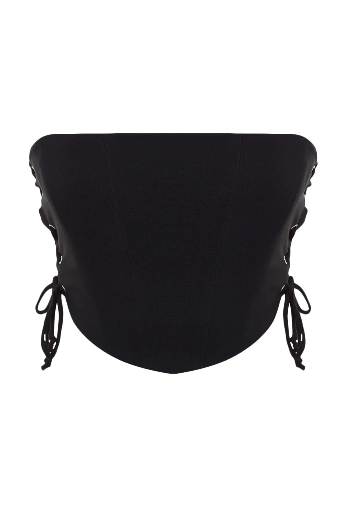 Trendyol Collection  Schwarzes Bustier zum Binden mit Bügeln TPRSS22BS0026