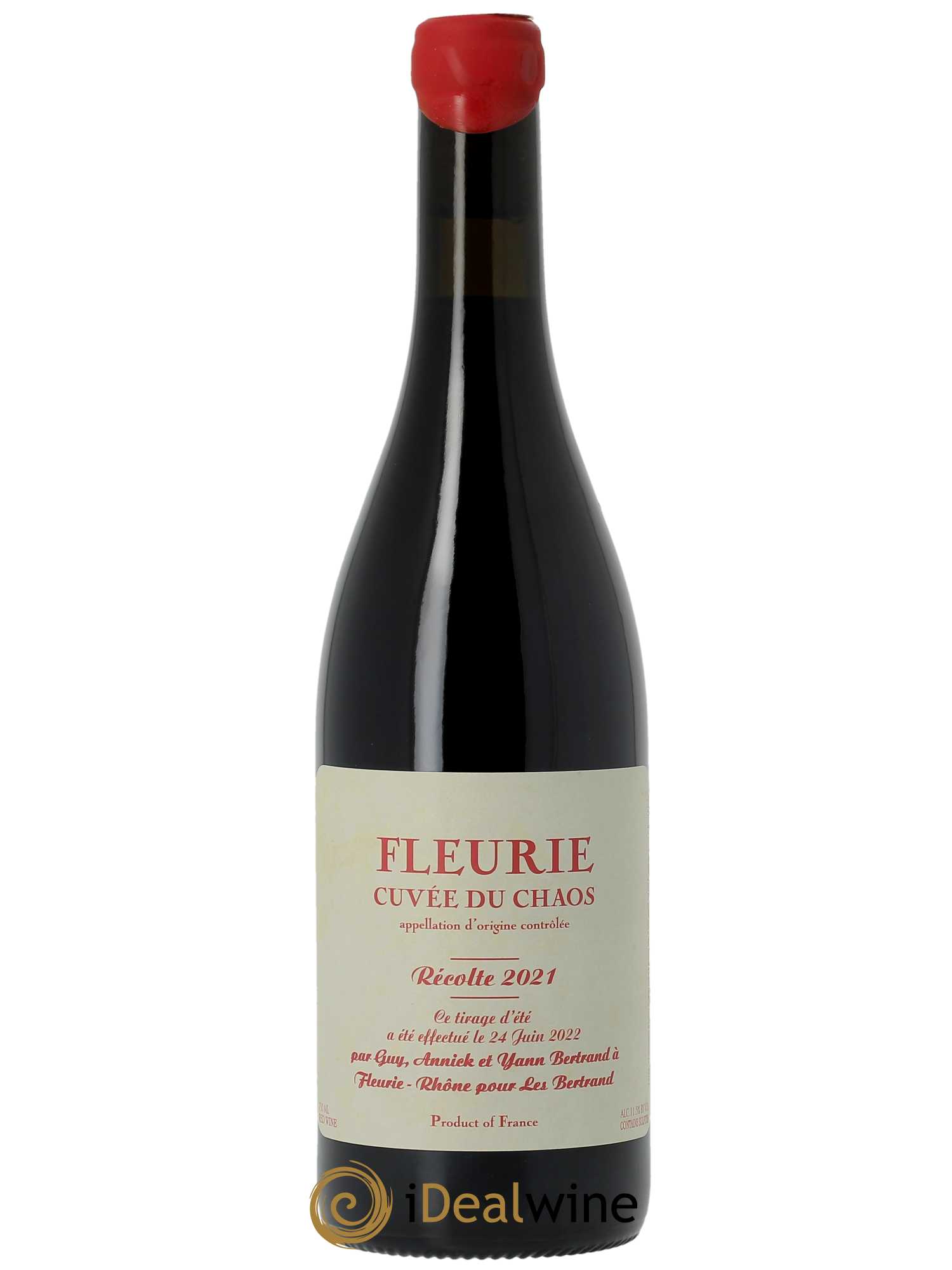 Fleurie Cuvée du Chaos Les Bertrand  2021 - Lot de 1 Bouteille