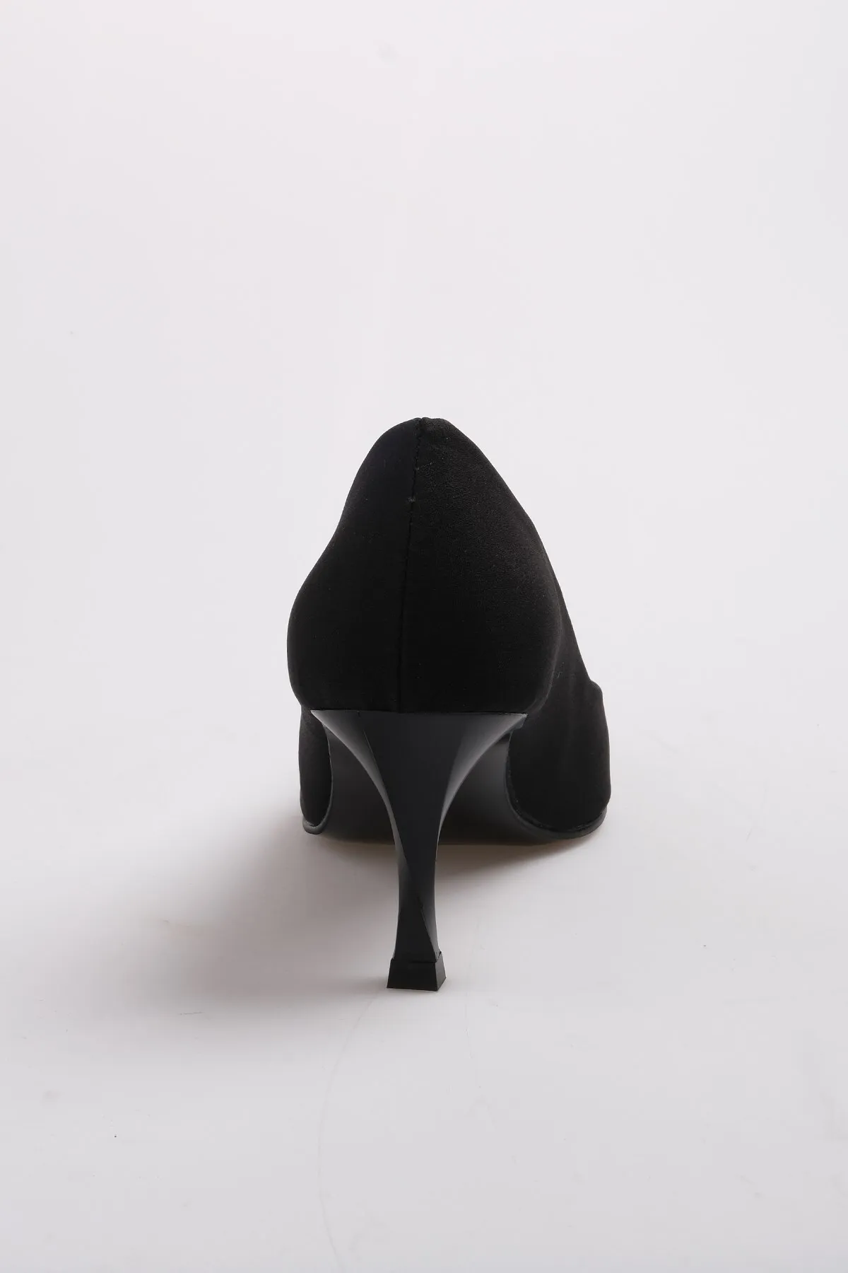 Mio Gusto  Alexandra Black Color Crystal Stone Matter Satinstoff Damen Abendkleid Stiletto-Schuhe