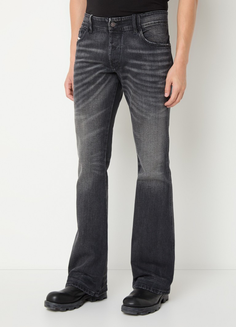 Diesel D-svarte slengjeans med farget vask
