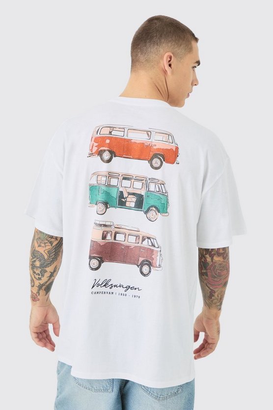 Oversize T-Shirt mit lizenziertem Volkswagen-Print