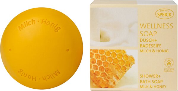 Speick Naturkosmetik Made by Speick Wellness Soap Milch & Honig Stückseife
