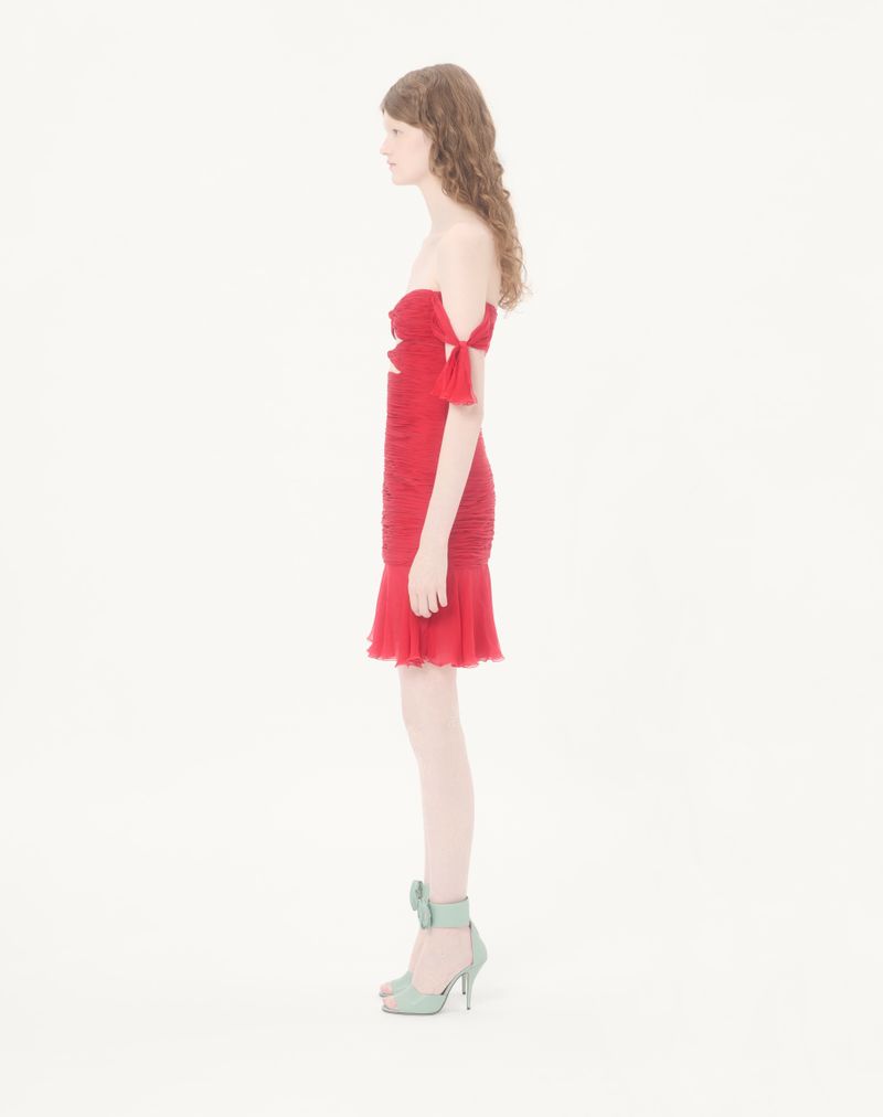 Korte chiffon jurk