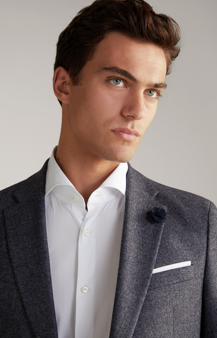 Flanell-Sakko Four in Blau meliert
