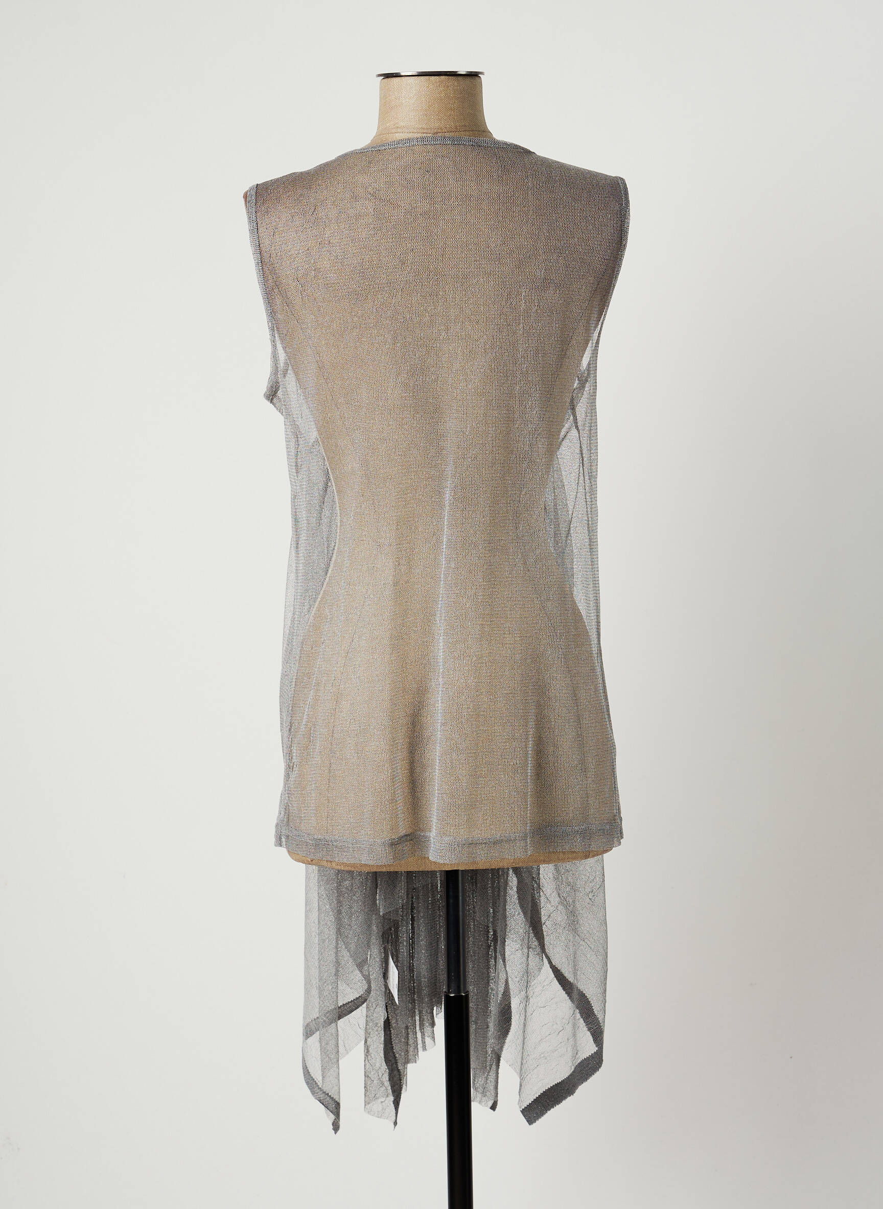 Lauren Vidal Tuniquesansmanche Femme couleur gris