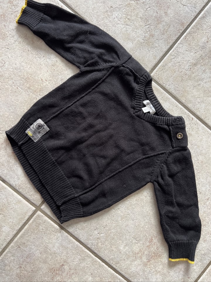 Alphabet Pullover in Schwarz günstig kaufen 68/74