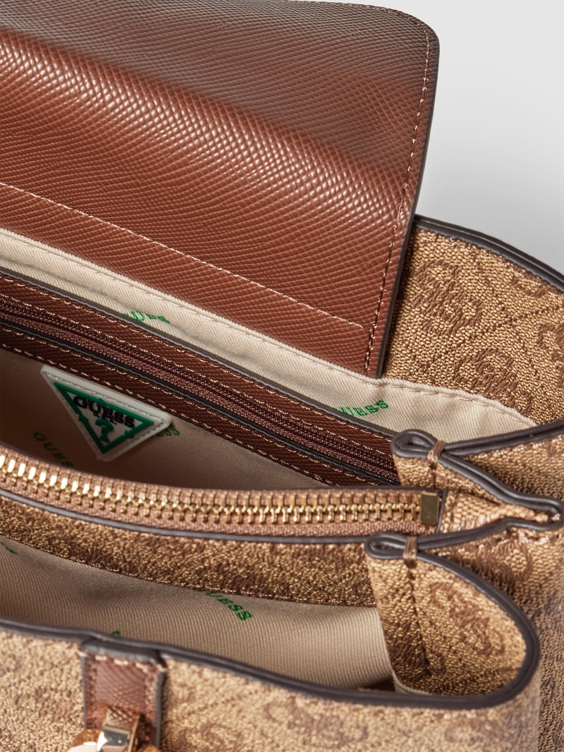 Handtasche mit Label-Details Modell 'GIRLFRIEND' in beige