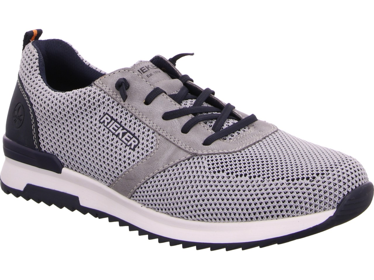 RIEKER Freizeit Schnürer grau FSK Herren Halbschuhe