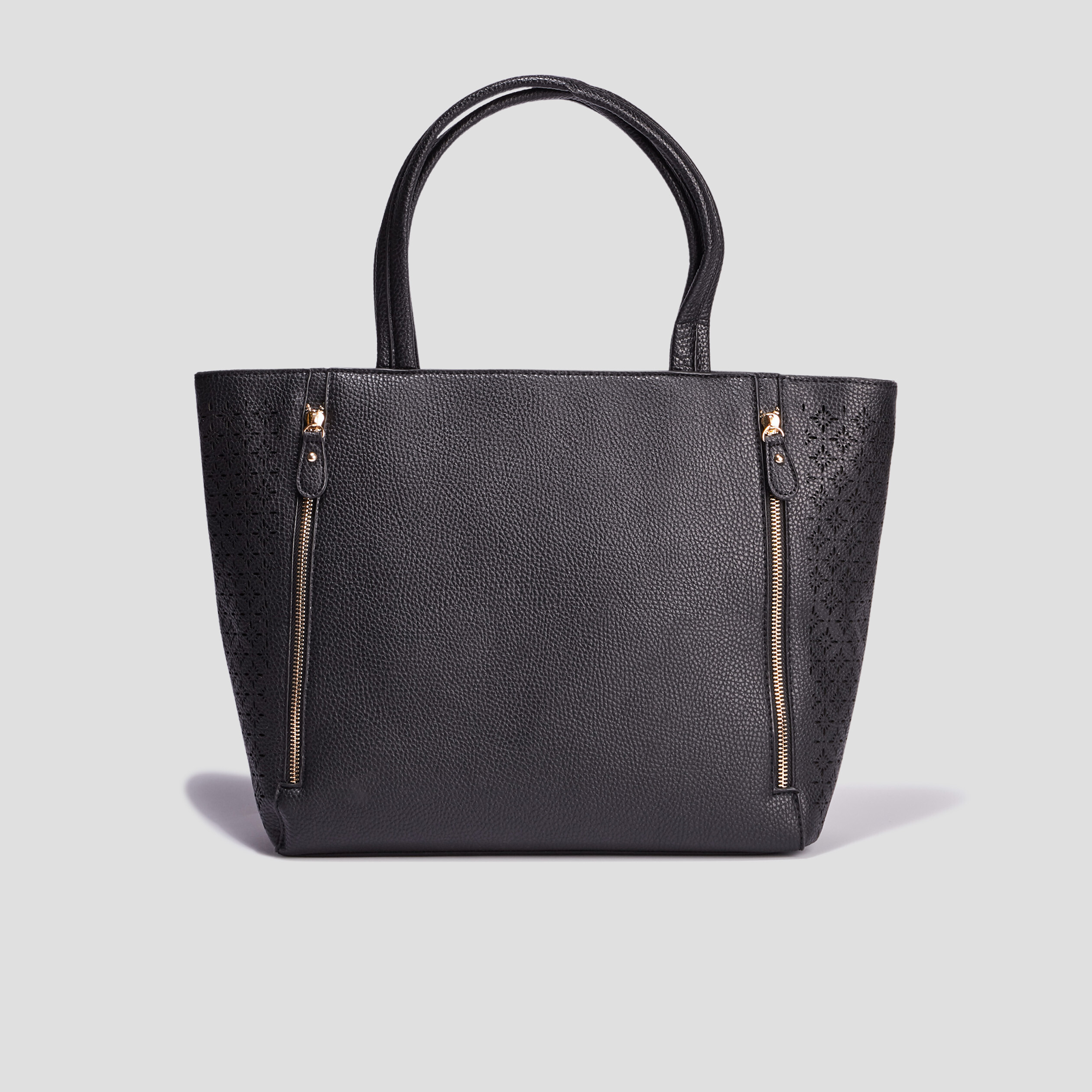 Sac cabas trapèze noir femme | La Halle