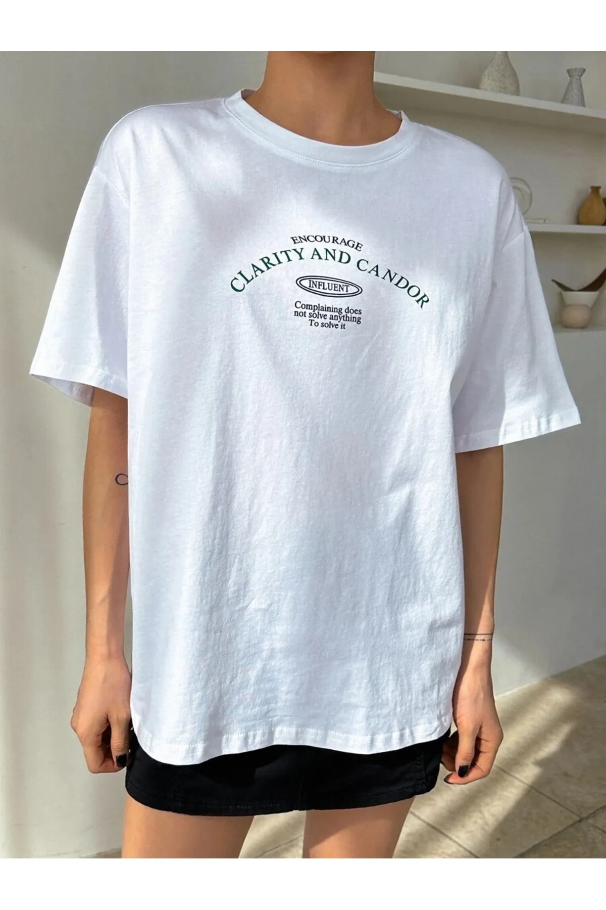 MOONBULL  T-Shirt - Weiß - Regular Fit